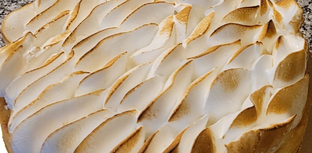 Atelier Bûche, biscuit sablé, crémeux citron, insert et meringue italienne
