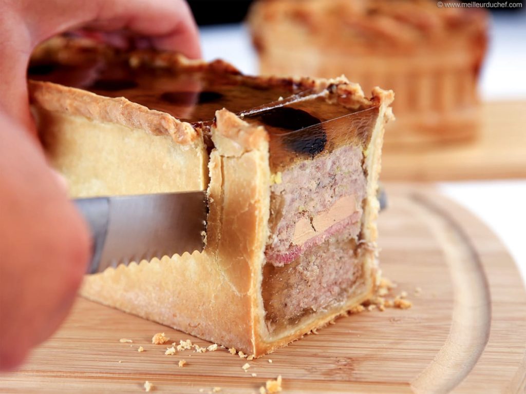 Pâté en croûte de Noël au foie gras